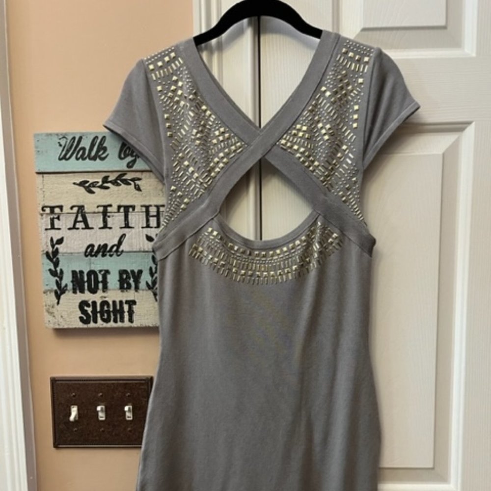 Bebe Gray bodycon Dress